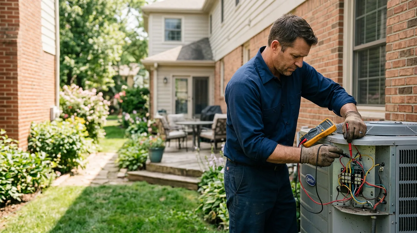 HVAC technician working near Sproul, PA
